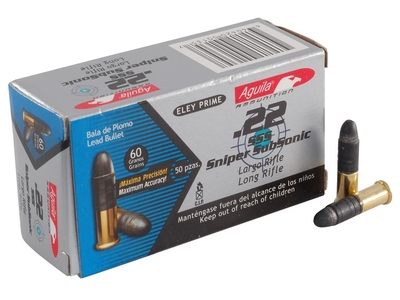 Aquila Sniper Subsonic LRN 3,89g / 60gr (50kpl rasia) .22 LR