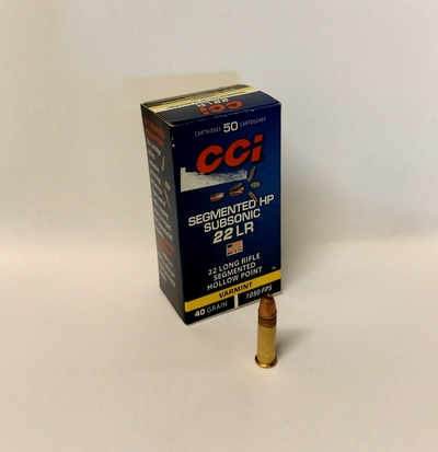 CCI SegmentedHP 320m/s 2,60g, 40gr 22LR (50kpl rasia)