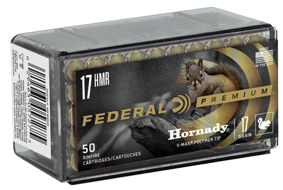 Federal .17 HMR Hornady V-Max  1,10g/17gr (50kpl rasia) 