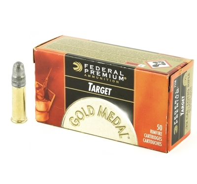 Federal .22LR Gold Medal Target 329m/s 2,6g 711B (50 kpl rasia)