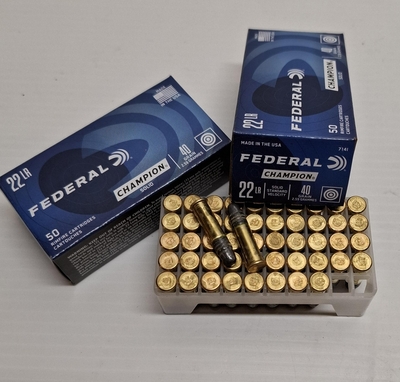Federal Champion 22LR Standard Velocity 2,59g / 40gr (500 kpl rasia) Federal Champion 22LR Standard Velocity 2,59g / 40gr (500 kpl rasia)