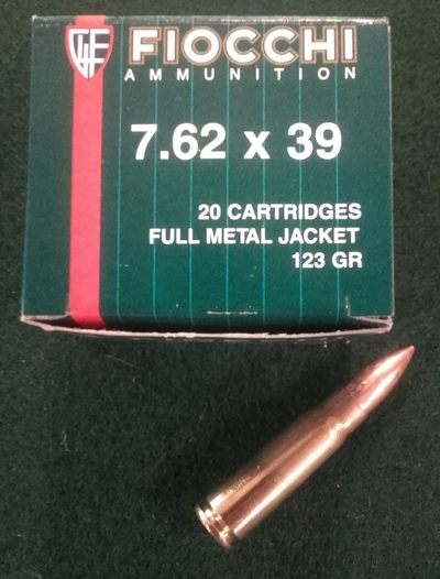 Fiocchi 7.62x39 fmj 20kpl 123gr