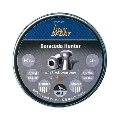 H&N Baracuda Hunter 1,18g / 18,21gr ilma-aseluoti