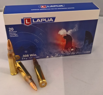 Lapua FMJ FMJ123 8,0g / 123gr (20kpl rasia) .308 WIN