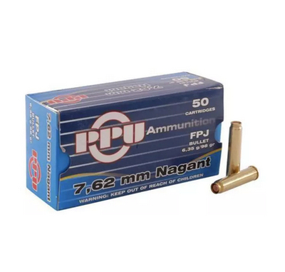 PPU FPJ 6,35g / 98gr 7,62 NAGANT (50 kpl rasia) PPU FPJ 6,35g / 98gr 7,62 NAGANT (50 kpl rasia)