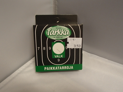 Paikkatarra 16mm valkoinen