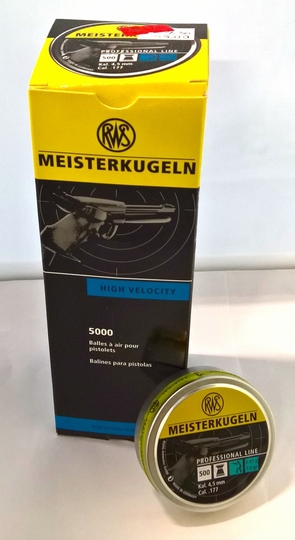 RWS Meisterkugeln 0,45g / 7,0gr ilmapistooliluoti 