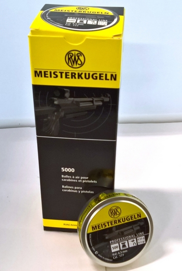RWS Meisterkugeln 0,53g / 8,2 gr ilmakivääriluoti