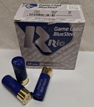 Rio Game Load BlueSteel cal 12/70  #5/3,00 mm, 25 kpl rasia