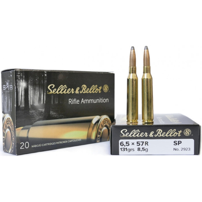 Sellier & Bellot 6,5x57R 8,5g SP, 20ptr Rasia