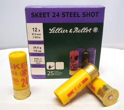 Sellier & Bellot Steel Skeet 24g 2,29 mm (25 kpl rasia) 12/67,5