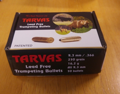Tarvas Lead Free 9,3mm/ .366 250gr/ 16,2g 50kpl