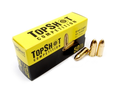 TopShot 9 mm Luger 8g/124 grs (50 kpl rasia)
