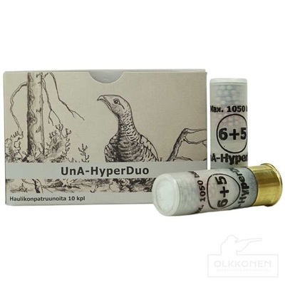 UnA-HyperDuo patruuna 12/70 24g haulikoko 6+5 (10kpl rasia) 