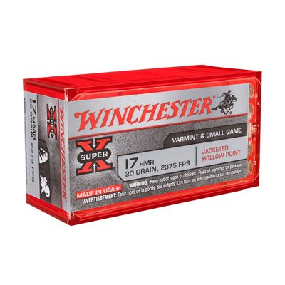 Winchester JHP 1,30g/20gr (50kpl rasia) .17 HMR