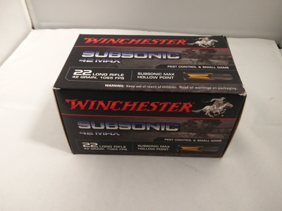 Winchester Subsonic Max 42gr (500kpl rasia) .22 LR