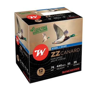 Winchester ZZ CanardSteel 12/76 33g #4 (3,1mm) 25 kpl rasia