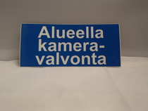 Alueella kameravalvonta tarra