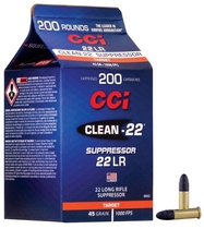 CCI 22LR Clean -22 Supressor LRN 305 m/s 2,92g, (200 kpl rasia)