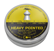 Coal 6,35 mm Heavu Domed WP 125 2,00 g (125 kpl rasia)
