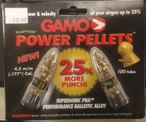 Gamo Power Pellets ilma-aseluodit 4,5mm