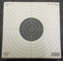 Ilmapistoolitaulunippu 16 Vir 17*17 cm 10m (50 kpl nippu)