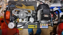 Korkepainekompressori 400W / 300 bar, voimavirta