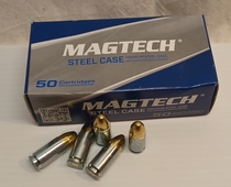 Magtech FMJ STEEL  8,03g/124gr(9BS),50kpl rasia), 9mm (9x19)