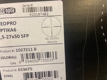 Meopta Meopro Optika 6  4,5-27x50 SFP 4D Dichro