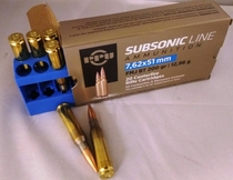 PPU Subsonic .308 Win FMJ BT 12,96g, 20ptr 