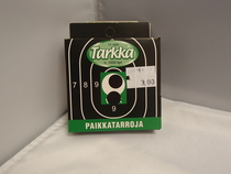 Paikkatarra 11mm musta