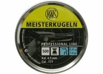RWS Meisterkugeln 0,45g / 7,0gr ilmapistooliluoti , 4,49 mm