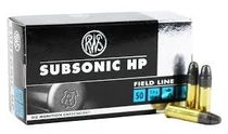 RWS Subsonic HP Field Line LFN 2,6g / 40gr (50kpl rasia) .22 LR
