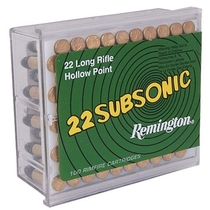 Remington Hollow Point cal 22LR Subsonic (100 kpl rasia)