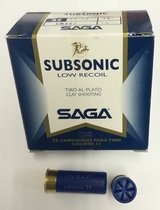 Saga subsonic, cal 12/70, no. 7,5 , 24 g lyijyhaulilla , 25 kpl laatikko