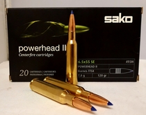Sako Powerhead II 6.5x55 SE 7,8g barnes TTSX