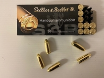 Sellier & Bellot 9mm Luger  FMJ 124g/8,0 g 50 kpl/rasia