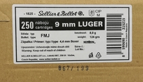 Sellier & Bellot 9mm Luger FMJ 8,0 g / 124 grs