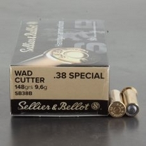 Sellier & Bellot WadCutter .38 Special 148gr/9,6g